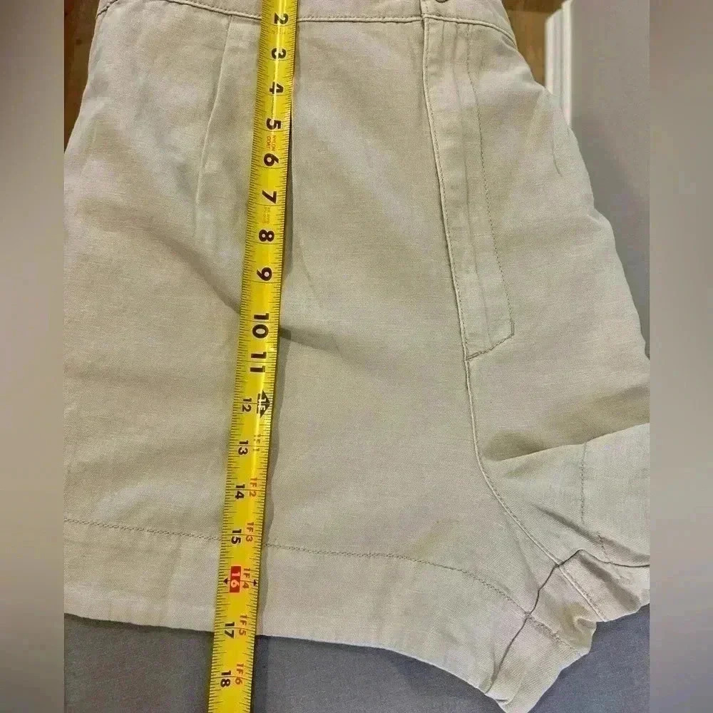 🤎”Joie” NWT Rainy Day/Oatmeal Pleated Shorts w/ Front & Back Pockets Size XXL🤎 - Picture 12 of 12
